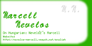 marcell nevelos business card